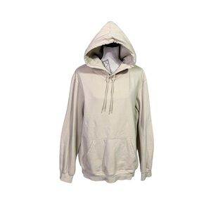 H&M minimalist Cream Oversized Hoodie Relaxed Fit